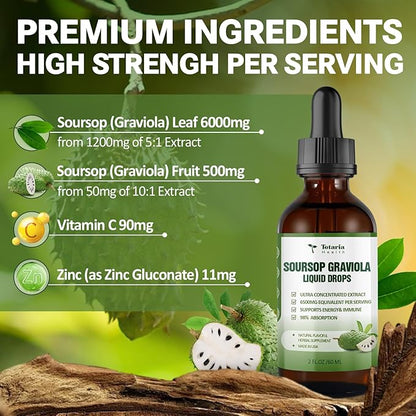 (2 FL) Soursop Graviola Leaves Liquid