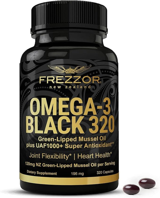 FREZZOR Omega 3 Black UAF1000+, Joint 320 Count 1)