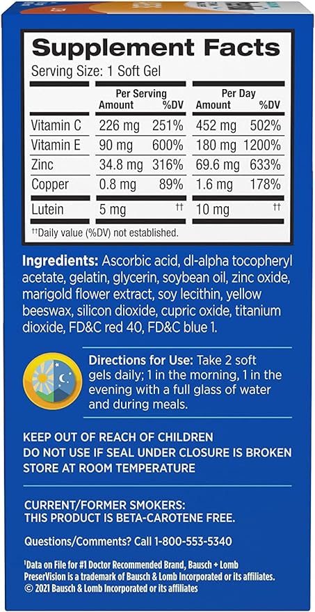 PreserVision AREDS Eye Vitamin & Mineral 120 Count