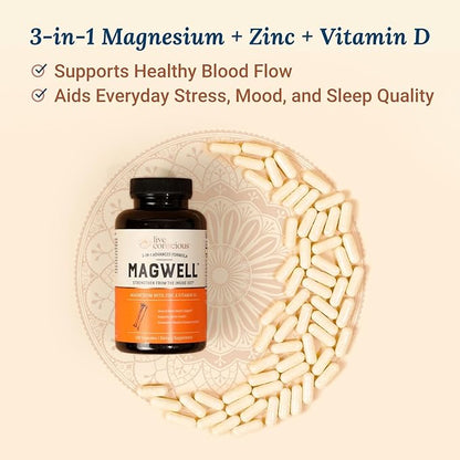 Magnesium Zinc & Vitamin D3 120 Capsules (2-Pack)