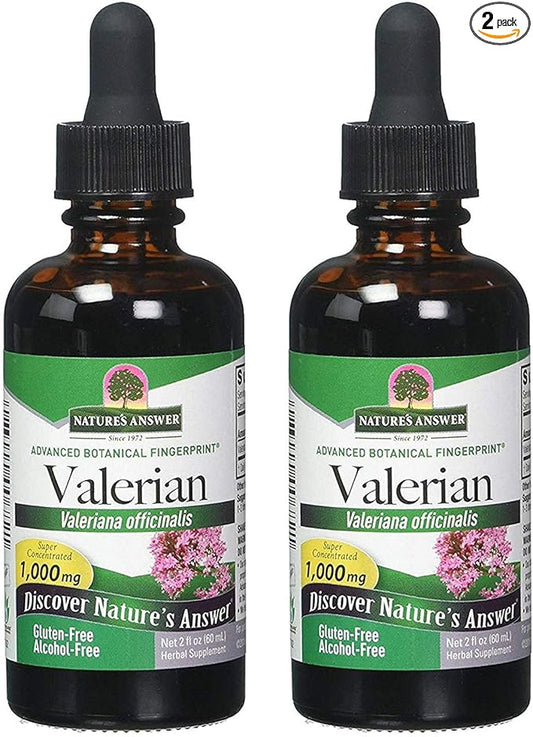Nature's Answer Valerian Root 1000mg 2oz Extract 2oz | 2 Pack