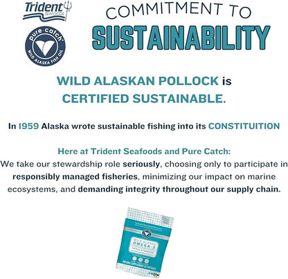 Trident Seafoods Pure Catch Wild Alaskan 1060mg Triple Omega-3 Fish 60 Ct.
