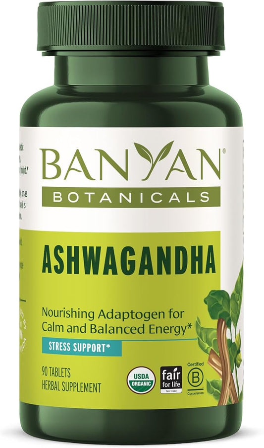 Banyan Botanicals Ashwagandha Tablets – Organic 90 Tablets