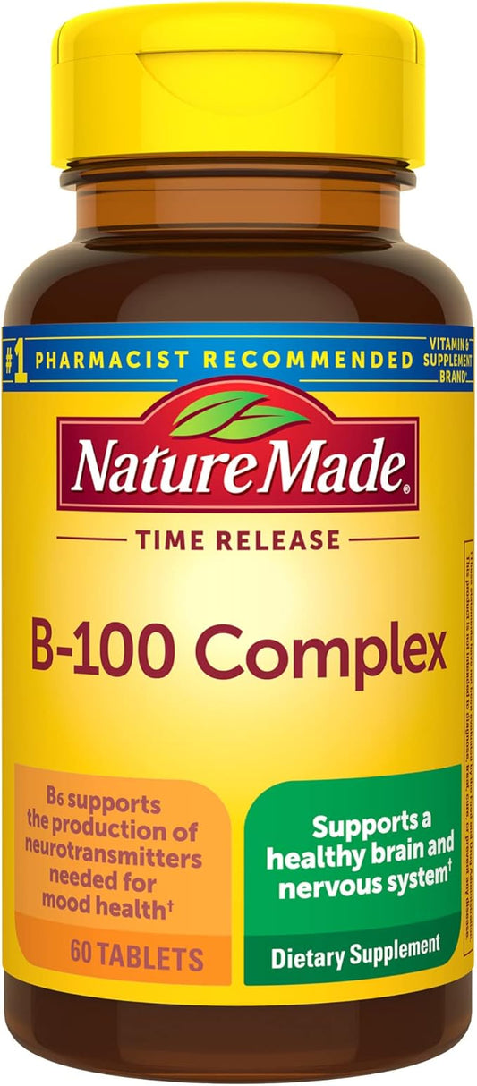 Nature Made Time Release Vitamin B-100 60 Time 60 Day