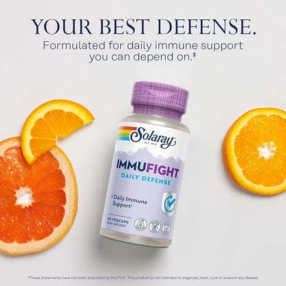 Solaray Immufight Daily Defense 30 Servings, 60 VegCaps