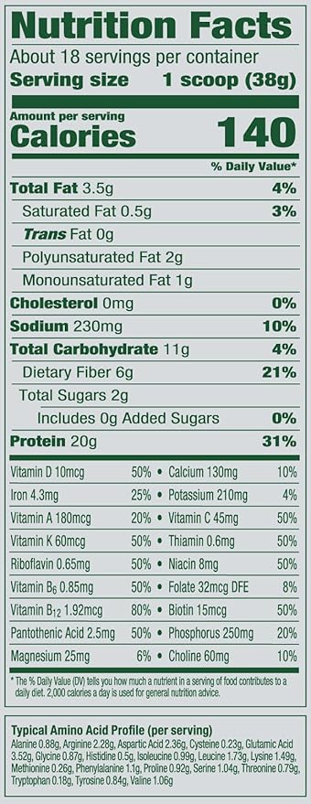Vega Organic All-in-One Vegan Protein Powder, Berry 1.5 lbs