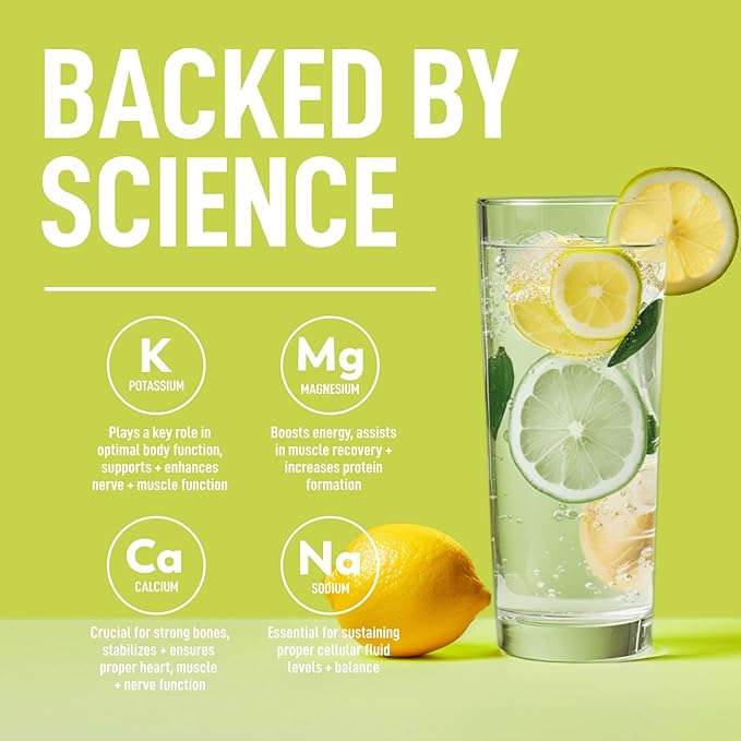 Keppi Keto Electrolytes Powder No Sugar - Zero Carbs - Made in USA - Advanced Hydration, Performance & Recovery - Delicious Lemon Lime Flavor - Mixes Easily No Clumps