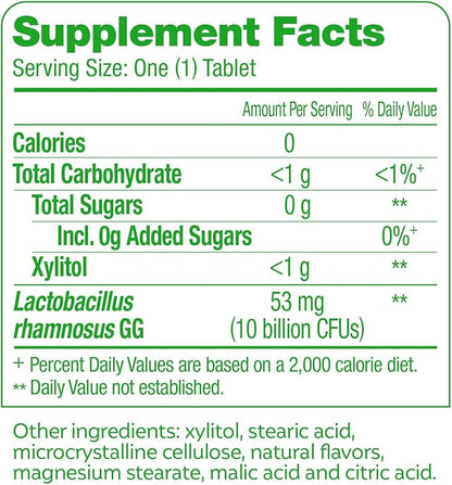 Culturelle Digestive Health Daily Probiotic Chewables, Probiotic for Men and Women, Most Clinically Studied Probiotic Strain, 10 Billion CFUs, Supports Occasional Diarrhea, Gas & Bloating, 24 Count
