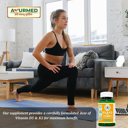 Vitamin D3 10000 IU & Vitamin K2 100 100 mcg 120 Capsules
