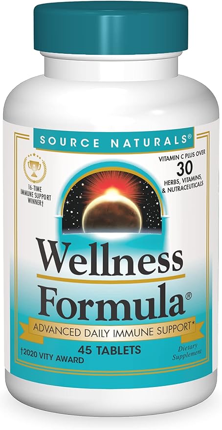 Source Naturals Wellness Formula Bio-Aligned Vitamins 45 Tablets