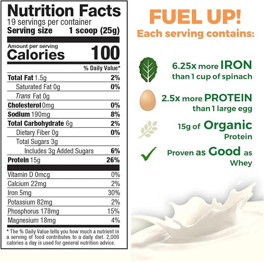 Raw Pea Protein Powder, Vegan Plant 1 Pound 1)