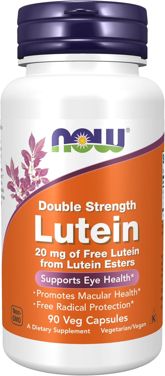 NOW Supplements, Lutein 20 mg 20 mg 90 Veg