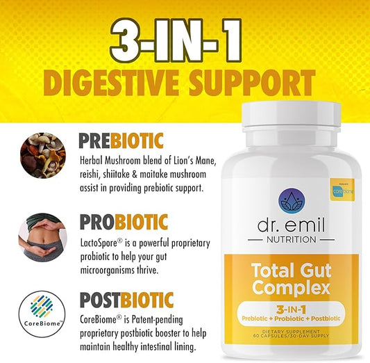 DR. EMIL NUTRITION Total Gut Health Complex 60 Capsules
