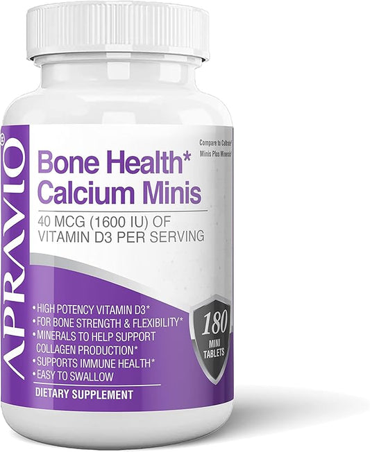 Bone Health Calcium Minis Tablets, Calcium D3, Magnesium, 180ct