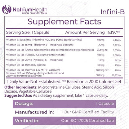 Nootropics Depot Infini-B Advanced B-Complex 120 Capsules