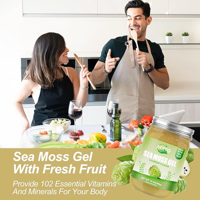 (12 OZ) Irish Sea Moss Gel 102 Vitamins