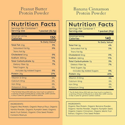 Truvani Vegan Pea Protein Powder 20g Organic 8 Single