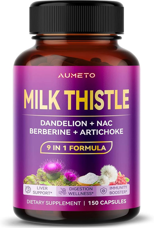 Ultra Milk Thistle 9 in 1 Formula 17,372mg with (150 count 1))