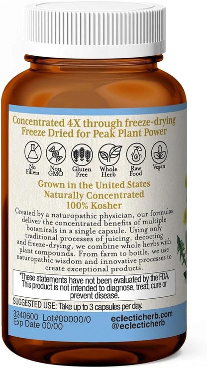 ECLECTIC INSTITUTE Raw Fresh Freeze-Dried Liver Support 45 CT (400 mg)