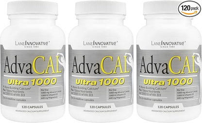 Lane Innovative - AdvaCAL Ultra 1000, D3 and (120 Servings) 3