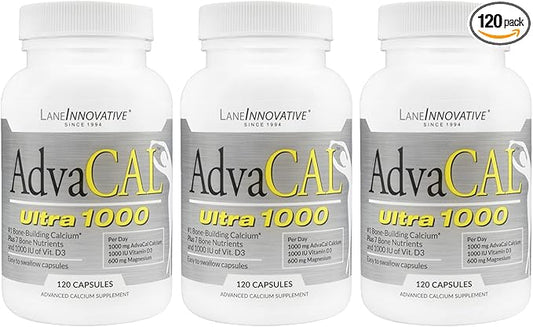 Lane Innovative - AdvaCAL Ultra 1000, D3 and (120 Servings) 3