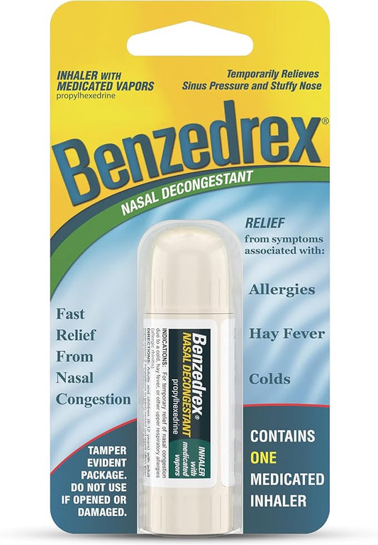 Benzedrex Nasal Decongestant Inhaler, 1 Count 1)