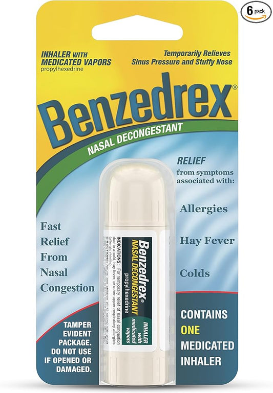 Benzedrex Nasal Decongestant Inhaler, 1 Count 6)