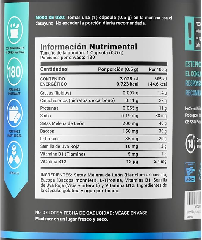 Clarity Complex with Natural Ingredients: Thiamin B1, Ashwagandha, 240 caps