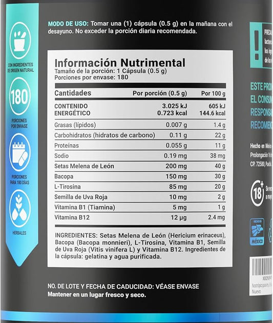Clarity Complex with Natural Ingredients: Thiamin B1, Ashwagandha, 240 caps