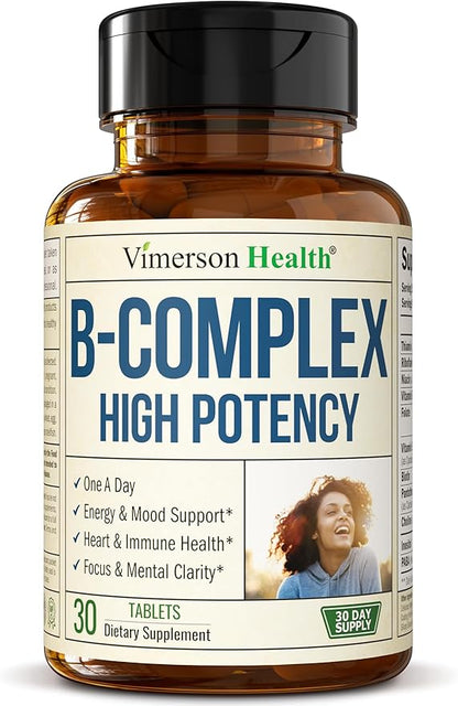 Vitamin B Complex with Vitamin B12, B2, Vitamin B6, Folic 400mcg. B