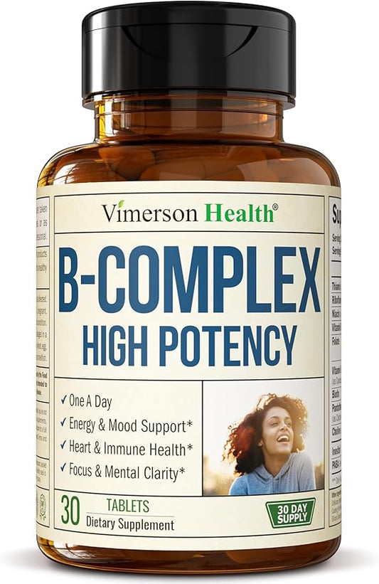 Vitamin B Complex with Vitamin B12, B2, Vitamin B6, Folic 400mcg. B