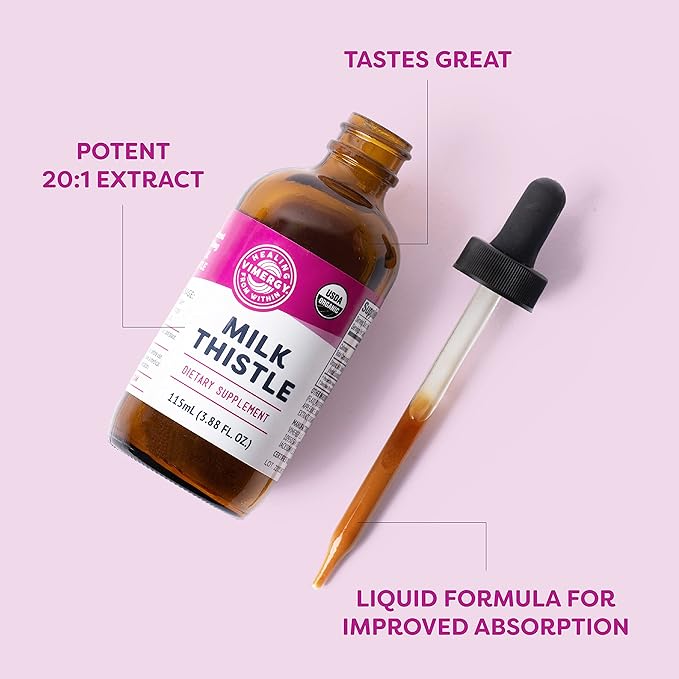 Vimergy USDA Organic Milk Thistle Extract, 57 Servings (115 ml)