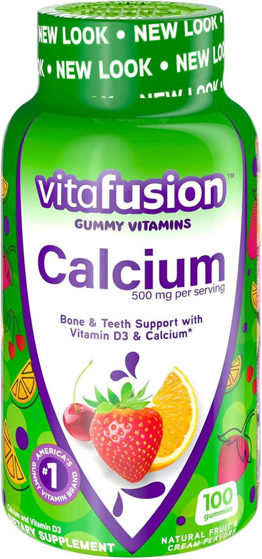 Vitafusion Calcium Adult Gummy Vitamins, 100 Gummy Vitamins
