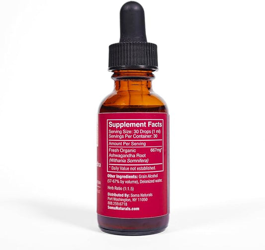 Ashwagandha Root Extract, Extra Strength Adaptogen 1fl oz, 30ml