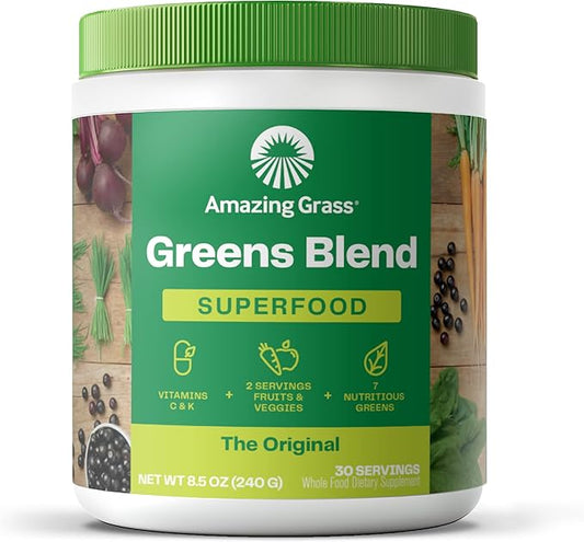 Amazing Grass Greens Superfood Powder: Greens 30 Servings