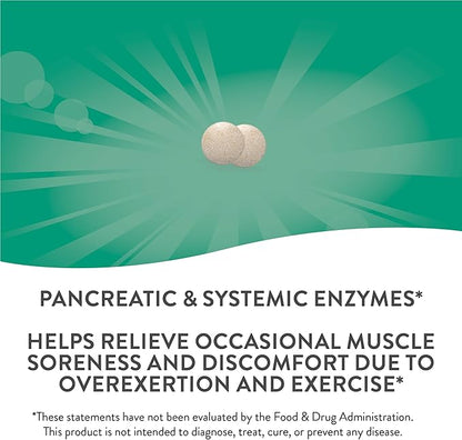 Nature's Way Mega-Zyme Systemic Enzymes, Relieves 100 Tablets