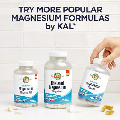 KAL Vitamin D3 & Magnesium Glycinate, 45 Servings, 90 VegCaps
