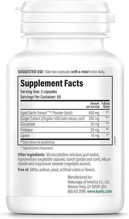 Kyolic Aged Garlic Extract Formula 102, 100 Vegetarian