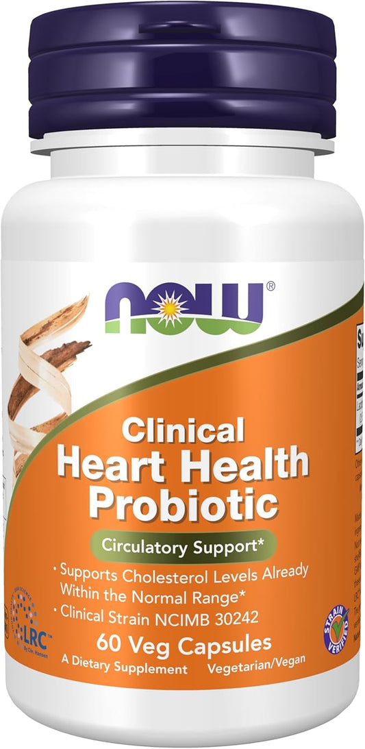 NOW Clinical Heart Health Probiotic 60 Veg