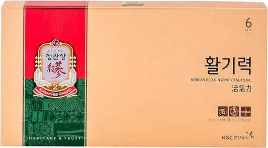 CheongKwanJang Korean Red Ginseng Vital Tonic 10 Bottles