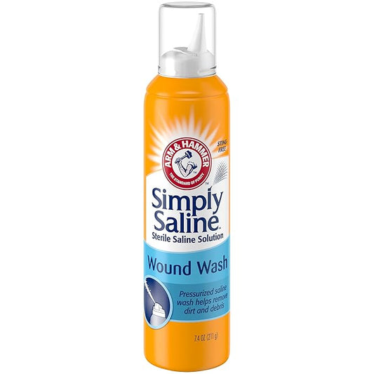 Arm & Hammer Simply Saline Wound 7.4 Ounce 4 Pack