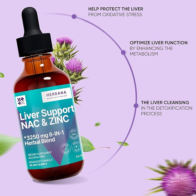Liver Support & NAC, Zinc 2 fl