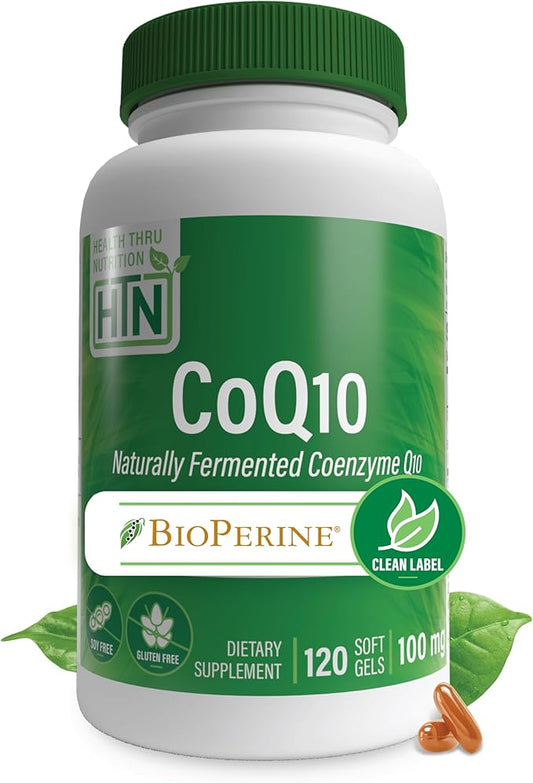 Health Thru Nutrition CoQ-10 100mg 120 Softgels Q10 | 3rd Party
