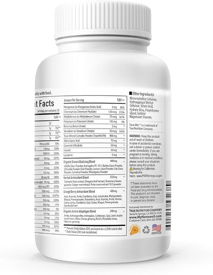 Vital Multi 120 Tablets x 4 Bottles for 4 Months - Multivitamin Supplement, Daily Nutritional Supports with 143 Ingredients (480 Count)