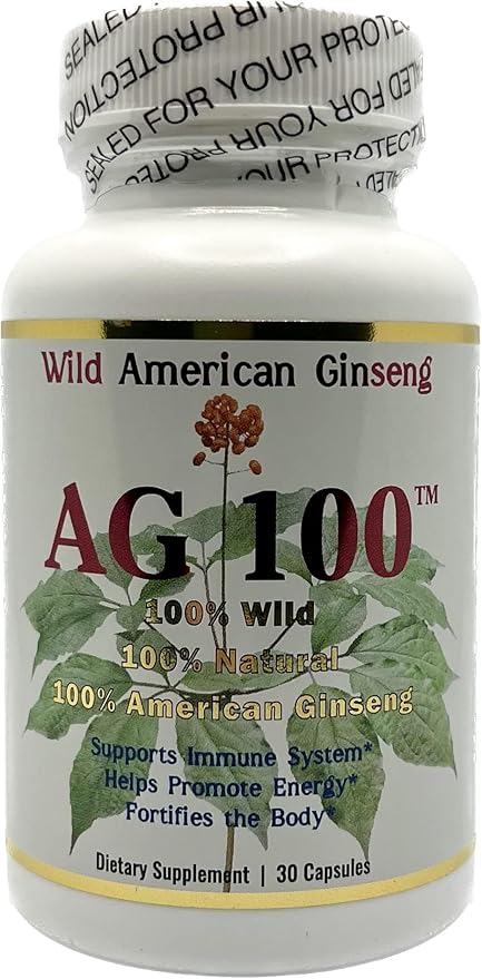 AG 100-100% Pure Wild American Ginseng