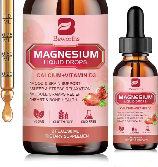 Magnesium Liquid Drop, Magnesium Glycinate Supplement