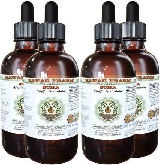 Suma Alcohol-Free Liquid Extract, Suma (Pfaffia 4x4 fl.oz
