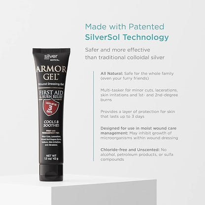 Silver Biotics Armor Gel Wound Dressing Gel 24 PPM 1.5 oz
