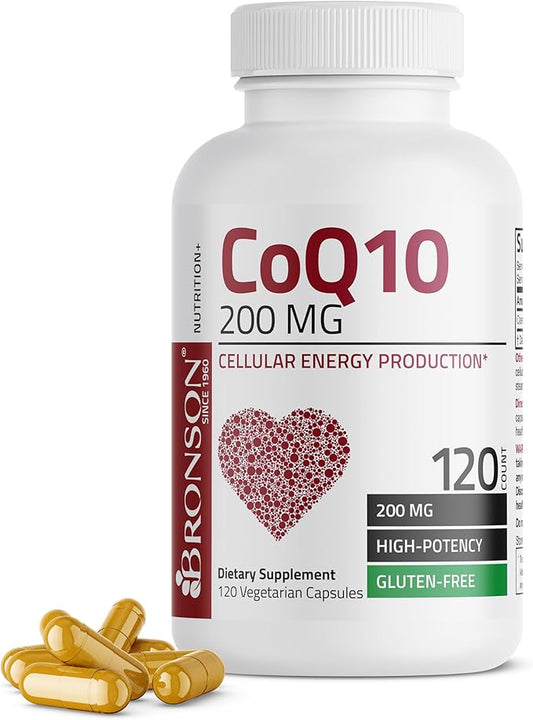 Bronson CoQ10 200 MG High Potency 120 Vegetarian