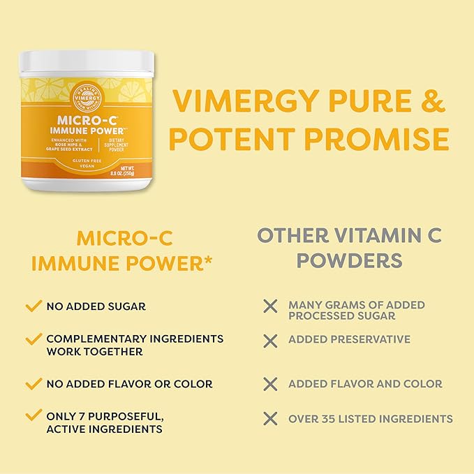 Vimergy Micro-C Immune Power TM *- 250g– 139 139 servings 1000mg/serving –